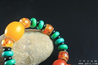 精品上架 天然玉石綠松石念珠手鏈，青海玉石低拍只賺信譽